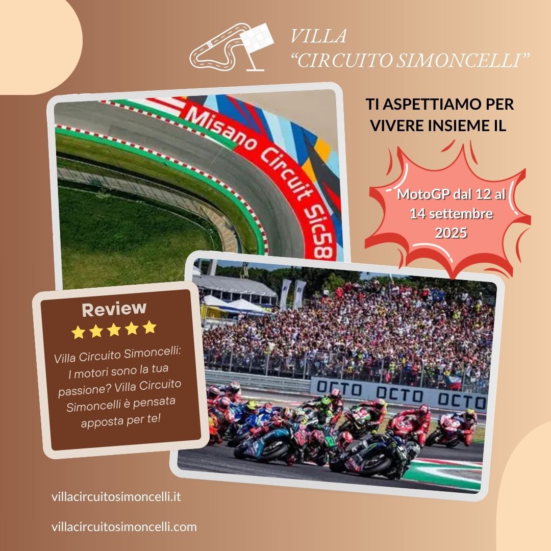 A due passi dal circuito: vivi la passione in diretta a Villa Circuito Simoncelli
